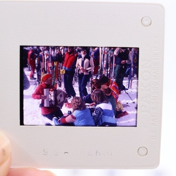 Vintage 35MM Slides Lot Sking Trip Family 60s 70s Ski Fashion Switzerland? - Picture 1 of 14